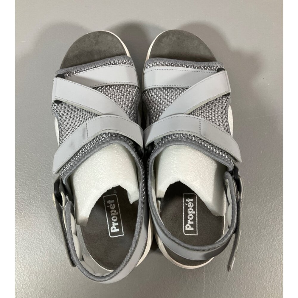 Propét Women's Travelactiv Silver Sport Sandals - Size 9M, Mesh Upper, Comfort, - Picture 7 of 16